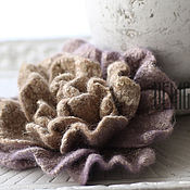 Купить Войлочное кольцо «Mint tenderness» - кольцо с цветком, кольцо с ...
