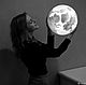 Светильник - Луна 30 см (светильник планета, ночник). Ночники. Lampa la Luna byJulia. Интернет-магазин Ярмарка Мастеров.  Фото №2