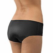 Винтаж handmade. Livemaster - original item Sizes S, XL. Seamless panties-shorts in black. Handmade.
