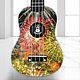 Укулеле "Салют"  гавайская гитара. Укулеле (гавайская гитара). Guitar & Ukulele art Studio. Интернет-магазин Ярмарка Мастеров.  Фото №2