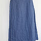 Designer pants with 100% linen skirt. Pants. etnoart. Online shopping on My Livemaster.  Фото №2