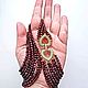 Роскошное колье из натурального граната "Винный соблазн". Колье. Jewelry Terapia. Ярмарка Мастеров.  Фото №4