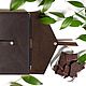 Order Leather notebook with rings for mounting to handle. Ptaho. Livemaster. . Notebooks Фото №3