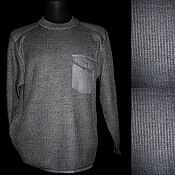 Мужская одежда handmade. Livemaster - original item Linen jumper with textile trim made of 100% linen.Without pocket 3200. Handmade.