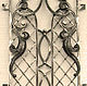 Wrought iron grille for door, Door, Zelenograd,  Фото №1