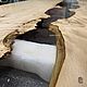 Стол из дерева и эпоксидной смолы. Столы. Akutrau Woodworking. Интернет-магазин Ярмарка Мастеров.  Фото №2