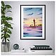 Order Painting with a sunset on the sea and a lighthouse in watercolor for the bedroom. Olga Ermakova art. Livemaster. . Pictures Фото №3