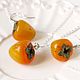 'Persimmon' pendant and earrings, Jewelry Sets, Troitsk,  Фото №1