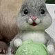 Заяц - валяная фигурка. Войлочная игрушка. УСИ-ПУСИ))). Интернет-магазин Ярмарка Мастеров.  Фото №2