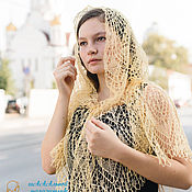 Аксессуары handmade. Livemaster - original item Handkerchief to the temple Sunbeam linen shawl Don shawl in assortment. Handmade.