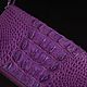 Клатч из кожи крокодила на двух молниях IMA0002N33. Клатчи. CrocShop товары из экзотической кожи. Ярмарка Мастеров.  Фото №4