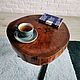 Кофейный столик изготовленный из спила Карагача, Столы, Сочи,  Фото №1