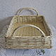 Rectangular braided tray with hinged handles. Trays. Elena Shitova - basket weaving. My Livemaster. Фото №4