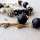 Комплект Black and gold. Комплект браслетов. Ольга (Trio). Ярмарка Мастеров.  Фото №6