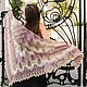 Openwork knitted shawl spokes Tenderness. Shawls. Bright Shawls by BorchankaZL. Online shopping on My Livemaster.  Фото №2