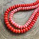 Coral beads roundels, 6,5mm, 10pcs, Beads1, Zheleznodorozhny,  Фото №1