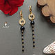 Luxury long earrings with agates stylish, Earrings, St. Petersburg,  Фото №1