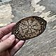 Заколка для волос Вегвизир из кожи с тиснением. Заколки. Iron Arm Leatherworks (Екатерина). Ярмарка Мастеров.  Фото №4