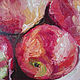 Apples in a vase, painting on canvas, still life with apples. Pictures. myfoxyart (MyFoxyArt). My Livemaster. Фото №5