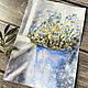 'Tenderness of summer' miniature in watercolor (flowers), Pictures, Korsakov,  Фото №1