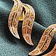 Заказать Винтаж: Spain. Damascene. Клипсы. Артикул: ApESepA4. Америка.Прошлый век.. Ярмарка Мастеров. . Серьги винтажные Фото №3