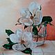 Oil painting 'Magnolias in a vase'. canvas, Magnolia flowers, Pictures, Chelyabinsk,  Фото №1
