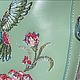 Заказать  сумка женская натуральная кожа мятная с колибри. Attention grabbing bags: сумки. Ярмарка Мастеров. . Классическая сумка Фото №3