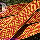 Belt Svarozhich and Arepa yellow-red. Belts and ribbons. ЛЕЙЛИКА - пояса и очелья для всей семьи. Online shopping on My Livemaster.  Фото №2