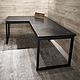Угловой стол из сосны в стиле лофт "Table - 108". Столы. EasyLOFT. Интернет-магазин Ярмарка Мастеров.  Фото №2