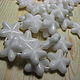 Ceramic beads white star 16h5mm, Beads1, Dolgoprudny,  Фото №1