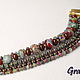 Multi-row bracelet with garnet. Bead bracelet. Grafoli jewellery. Online shopping on My Livemaster.  Фото №2