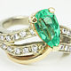 Colombian Emerald & Diamond Ring 2.40cts, Natural Emerald Gold Ring. Rings. JR Colombian Emeralds (JRemeralds). My Livemaster. Фото №4