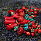 Necklace Sea treasure, coral, red a large bunch on the chain. Necklace. Ritasdreams (ritasdreams). My Livemaster. Фото №6