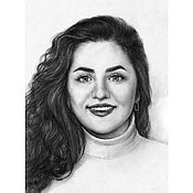 Картины и панно handmade. Livemaster - original item Pictures: Pencil portrait of a girl.. Handmade.