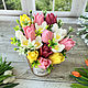 Soap bouquet in a glass Tulips and snowdrops. Soap. Soap-making workshop. Online shopping on My Livemaster.  Фото №2