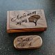 Wooden flash drive with engraving in a box, a gift made of wood. Flash drives. fleshki22. My Livemaster. Фото №5