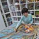 Батик "Лисички" платок шелковый. Платки. Vika Batik. Ярмарка Мастеров.  Фото №6
