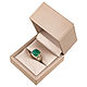 Order Green onyx cushion cab gold plated silver ring (RCSQ12CAB). IRStudio. Livemaster. . Rings Фото №3