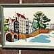 Embroidery 'Amsterdam Canals', handmade, Holland. Vintage paintings. Dutch West - Indian Company. Online shopping on My Livemaster.  Фото №2