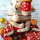 Зайчик новогодний .Happy (Хэппи). Мягкие игрушки. Лена Лешка. Ярмарка Мастеров.  Фото №5
