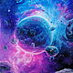 Journey through the quiet of the universe. Oil painting 30/40. Pictures. Fleurdelys-art. My Livemaster. Фото №4