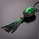 Order Green Pendant Amadeus. Green chrysoprase. Long pendant. Elena Potsepnya Jewelry. Livemaster. . Pendants Фото №3