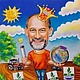 Шарж "Король почвоведения"\r\n40х50 см\r\nСухая пастель\r\n\r\nШарж с сюжетом с фотографии на заказ