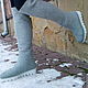  Эко сапожки  под заказ Меланжевые. Ботфорты. Eco Shoes by Julia Pizar. Интернет-магазин Ярмарка Мастеров.  Фото №2