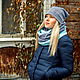 Order Beanie hat and Snood in two turns ' Morozko'. Olga Lado. Livemaster. . Headwear Sets Фото №3