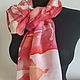 Batik scarf Flamingo. Silk is a natural. Shawls. RigaBatik (rigabatik). Online shopping on My Livemaster.  Фото №2
