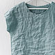 Linen blouse with open edges, Blouses, Tomsk,  Фото №1
