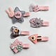 Hair clips, a set of clips-ducks 6 pieces, 35993071, Hairpins and elastic bands for hair, Moscow,  Фото №1
