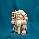 Bishamonten. Netsuke carved from bone. Figurines. NGS Masters. Online shopping on My Livemaster.  Фото №2