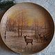'In the winter forest'-Ceramic plate. Plates. Hundred centuries. Online shopping on My Livemaster.  Фото №2